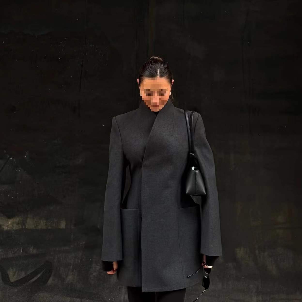 Dames Blazer élégant avec ceinture à la taille et poches pratiques Chic und Stil