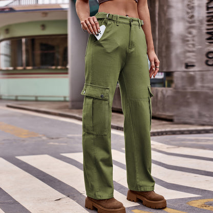Women's cargo pants with practical side pockets and a relaxed fit Chic und Stil