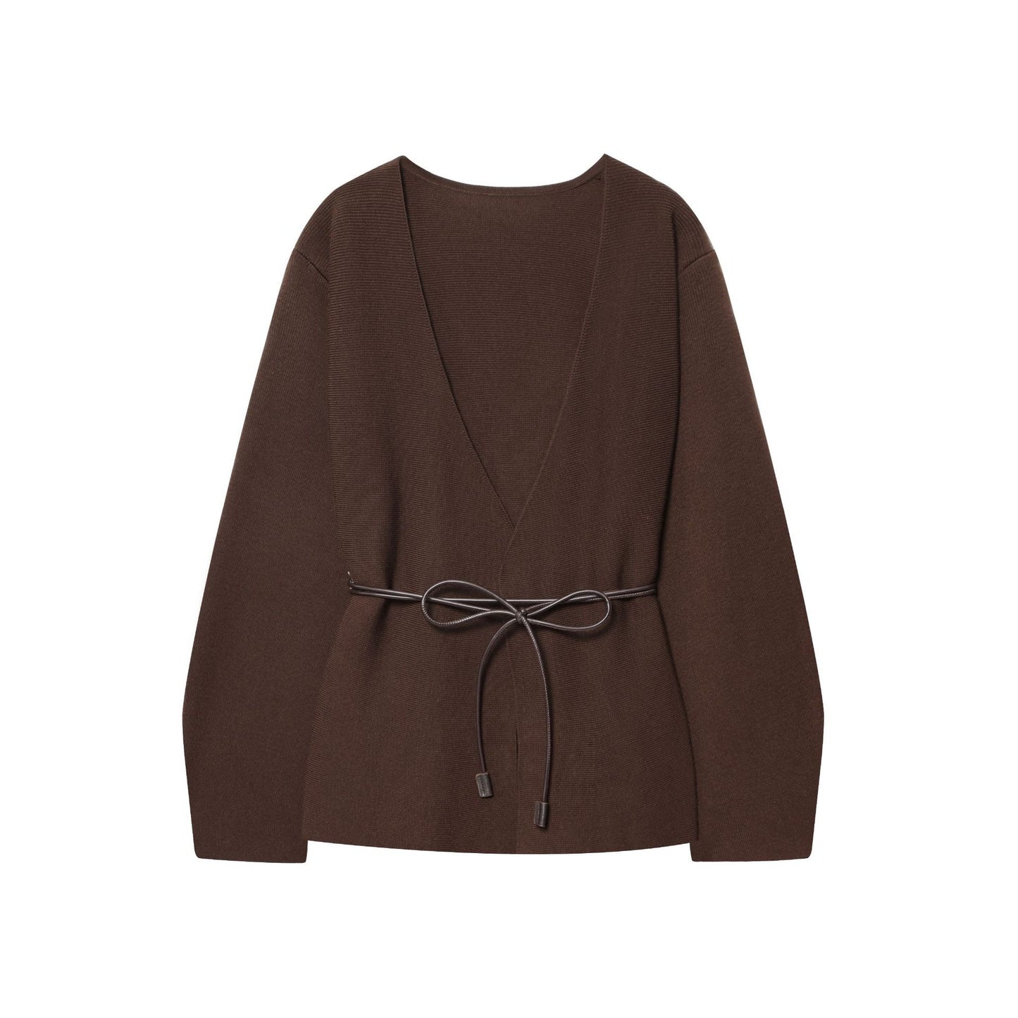 Dames haut ajusté à col en V avec ceinture à nouer Chic und Stil