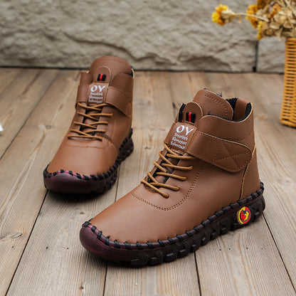Bottes d'hiver pour femmes avec fermeture velcro réglable et profil robuste Chic und Stil