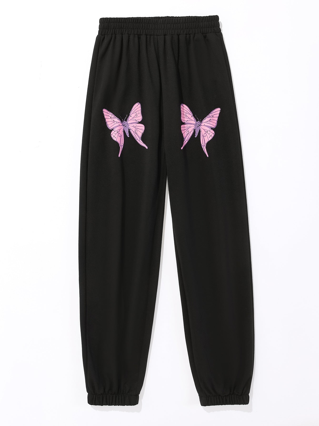 Women's sports pants with colorful butterfly details Chic and Style