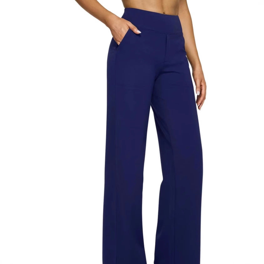 Women Wide Lounge Pants with Elastic Waistband Chic and Style