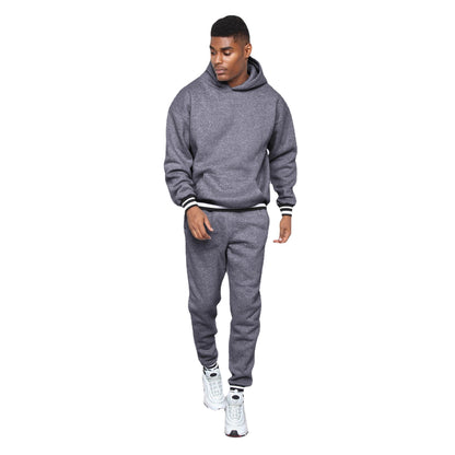 Sporty sweatshirt for men with comfortable jogger pants in chic urban style
