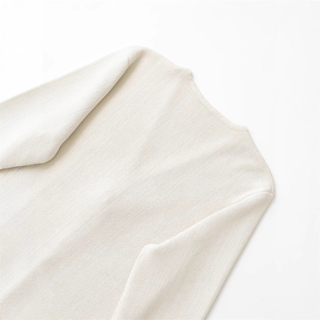 Dames élégante cardigan avec décolleté en V et bouton décoratif Chic und Stil