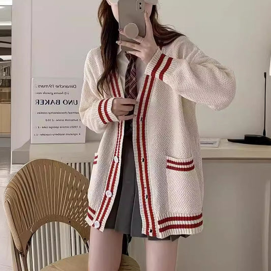 Dames cardigan en tricot décontracté Chic und Stil