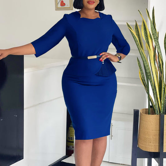 Robes pour femmes ajustées avec fronces et ceinture Chic und Stil