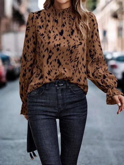 Blouse femme avec élégante fronce et motif stylé Chic und Stil
