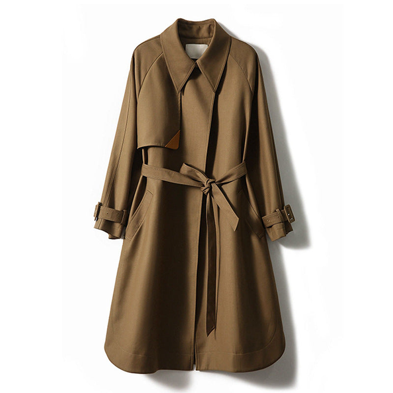 Manteau trench utilitaire ceinturé oversize pour femmes Chic und Stil