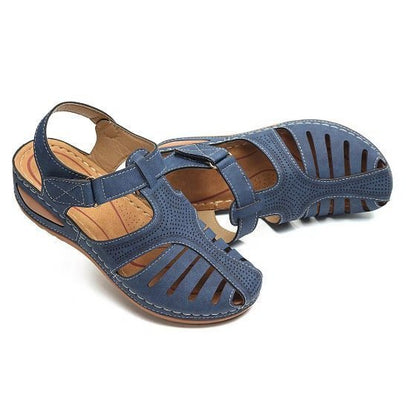 Sandales pour femmes avec perforations respirantes et semelle ergonomique en wedge Chic und Stil