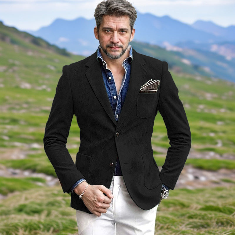 Blazer en velours pour hommes avec une coupe élégante Chic und Stil