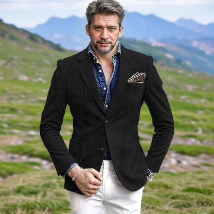 Blazer en velours pour hommes avec une coupe élégante Chic und Stil