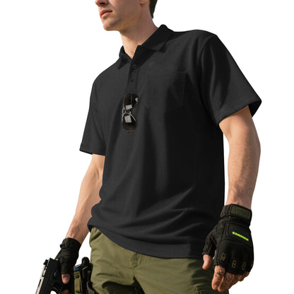 Chemise polo pour hommes avec texture respirante et poche poitrine pratique Chic und Stil