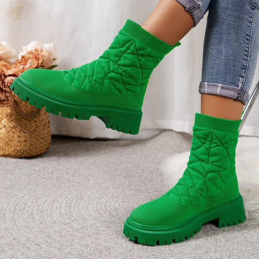 Bottes tendance pour femmes avec dessus texturé et semelle profilée antidérapante Chic und Stil