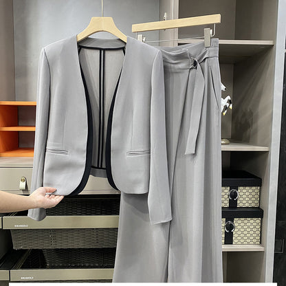 Tailored blazer set for women and wide-leg pants Chic and Style