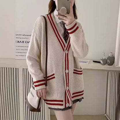 Dames cardigan en tricot décontracté Chic und Stil