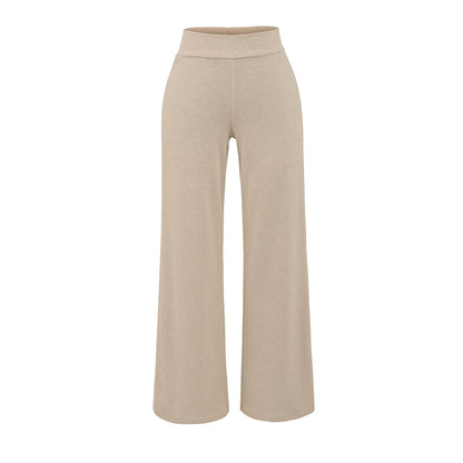 Wide jersey pants for women with high waist Chic and Style