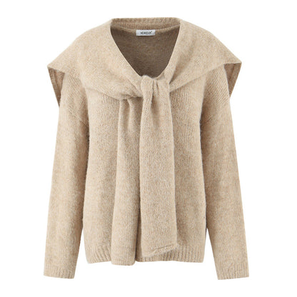 Pull en maille tendance pour femmes avec col large et coupe décontractée Chic und Stil