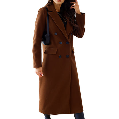 Dames élégant manteau long Chic und Stil