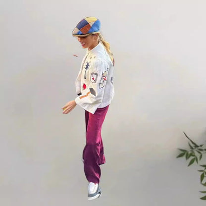 Dame Blazer Oversize Moderne Chic und Stil