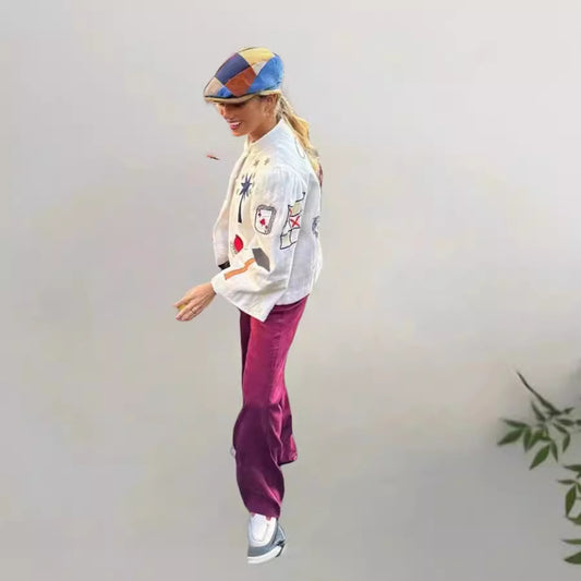 Dame Blazer Oversize Moderne Chic und Stil