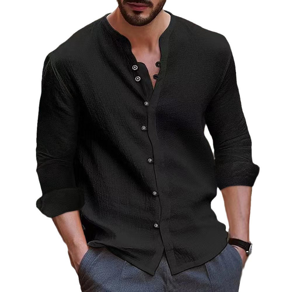 Chemise décontractée pour hommes avec patte de boutonnage et coupe moderne Chic und Stil