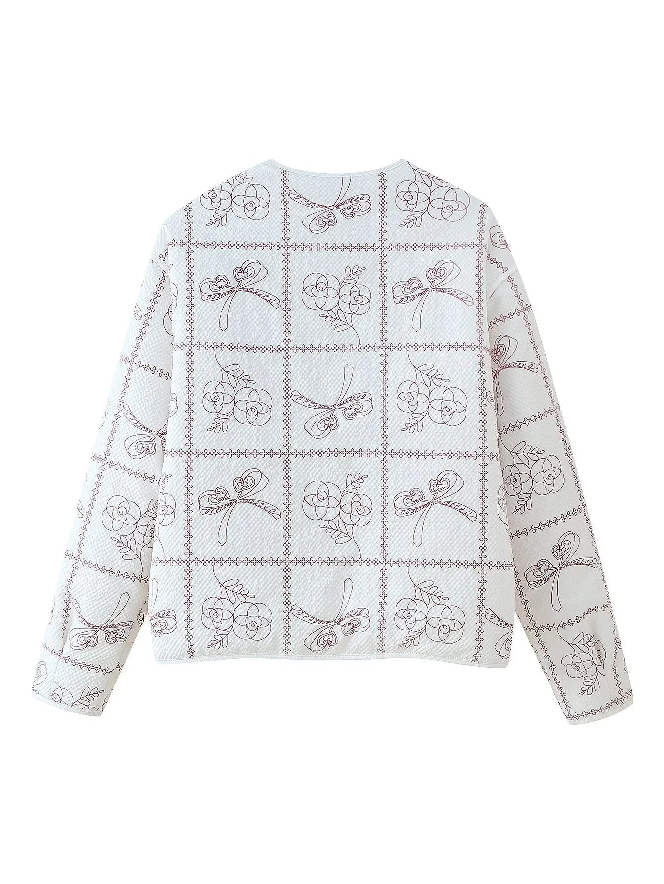 Dame veste avec motif floral et poches pratiques Chic und Stil