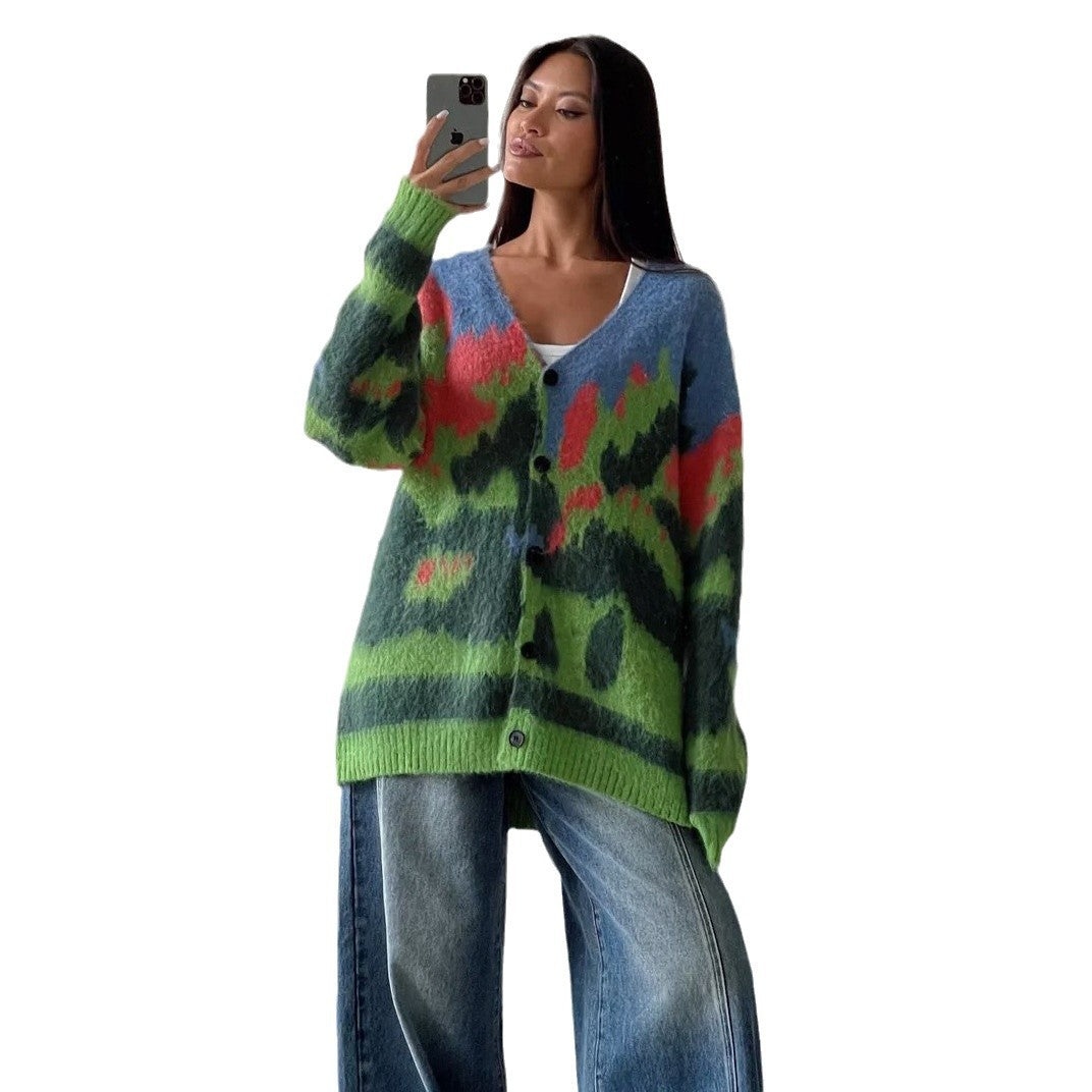 Cardigan en laine décontracté pour femmes Chic und Stil