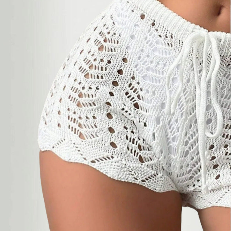 Shorts en crochet pour femmes avec des motifs ajourés élégants Chic und Stil
