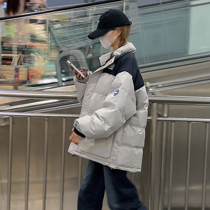 Dames isolée oversized manteau d'hiver avec poches pratiques Chic und Stil