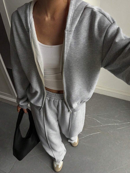 Ladies comfortable hoodie and casual leisure pants Chic and Style