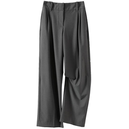 High-waisted pleated wide leg pants for women Chic und Stil