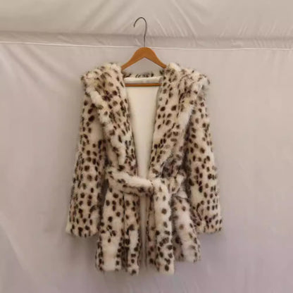 Ladies Comfortable Fur Robe Chic and Style