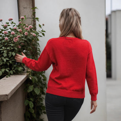 Pull femme avec motif floral en 3D Chic und Stil