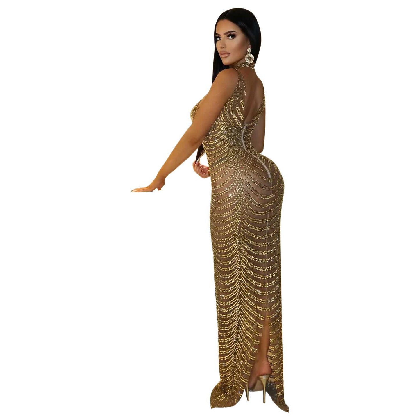 Robe de soirée scintillante pour dames Chic und Stil