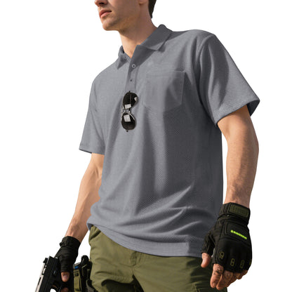 Chemise polo pour hommes avec texture respirante et poche poitrine pratique Chic und Stil