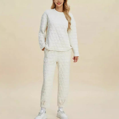 Dames Ensemble de détente matelassé Chic und Stil