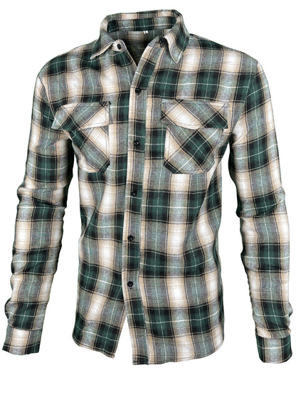 Chemise en flanelle à carreaux pour hommes Chic und Stil