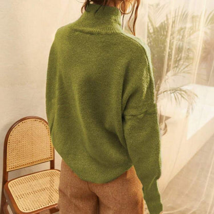 Pull-over à col montant confortable pour femmes en matériau de haute qualité Chic und Stil