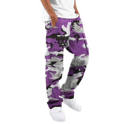 Camouflage cargo pants for men with multiple pockets Chic und Stil