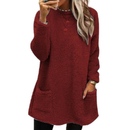 Pull en fleece confortable pour femmes avec coupe ample et poches pratiques Chic und Stil