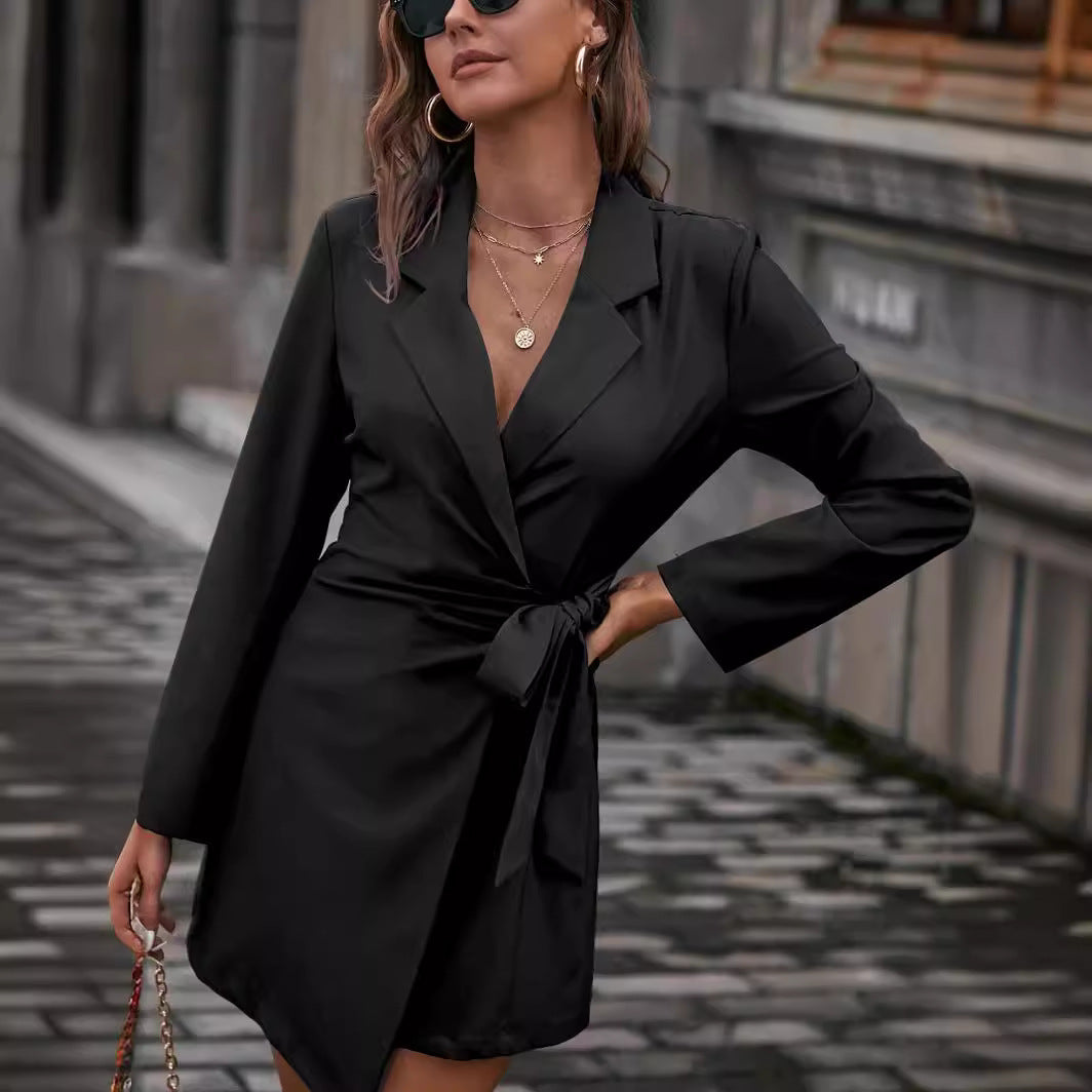 Elegant dresses for women with tie closure and long sleeves Chic and Style