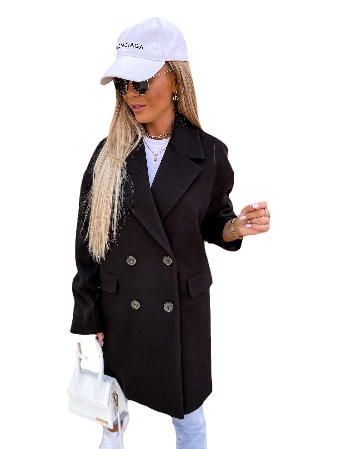 Dames Élégant et intemporel Blazer Oversize Chic und Stil
