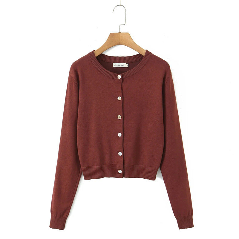 Dames cardigan durable avec fermeture à boutons et encolure ronde Chic und Stil