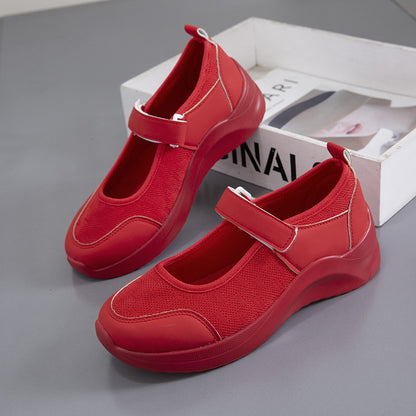 Chaussures à lacets confortables pour dames avec fermeture velcro et surface en maille respirante Chic und Stil