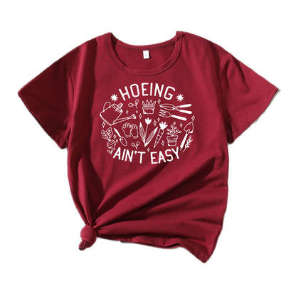 T-shirt humor de jardin décontracté pour dames Chic und Stil