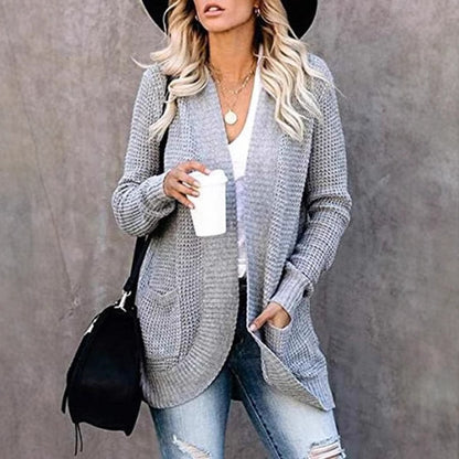 Cardigan en tricot pour femmes avec poches pratiques et structure aérienne Chic und Stil