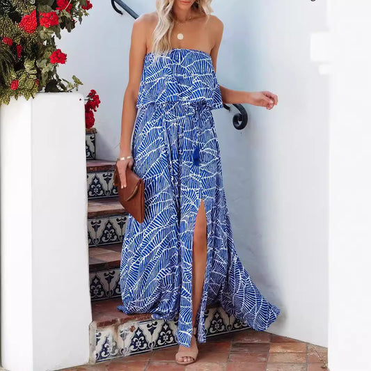 Robe maxi sans épaules Chic und Stil pour dames
