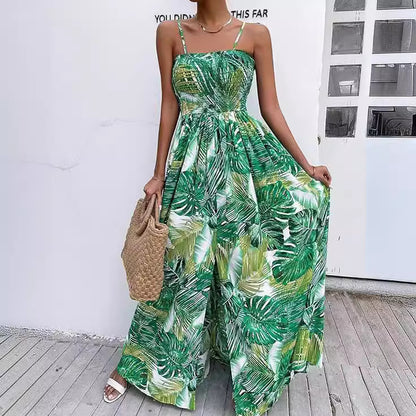 Robe maxi femme avec bretelles spaghetti ajustables Chic und Stil