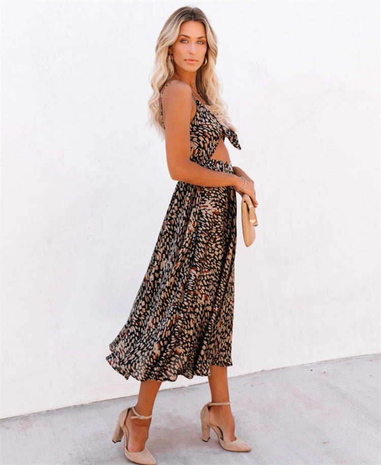 Robe midi femme avec une coupe ludique et un matériau fluide Chic und Stil