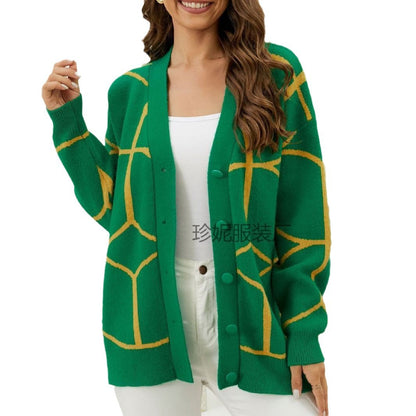 Damen Pulli douillet avec motif géométrique Chic und Stil